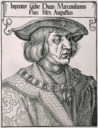 Emperor Maximilian I of Germany (1459-1519) by Albrecht Dürer